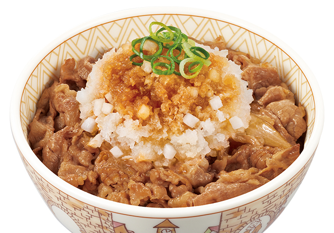 image of Gyudon with Grated Radish