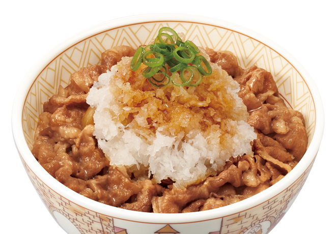 image of Gyudon with Grated Radish
