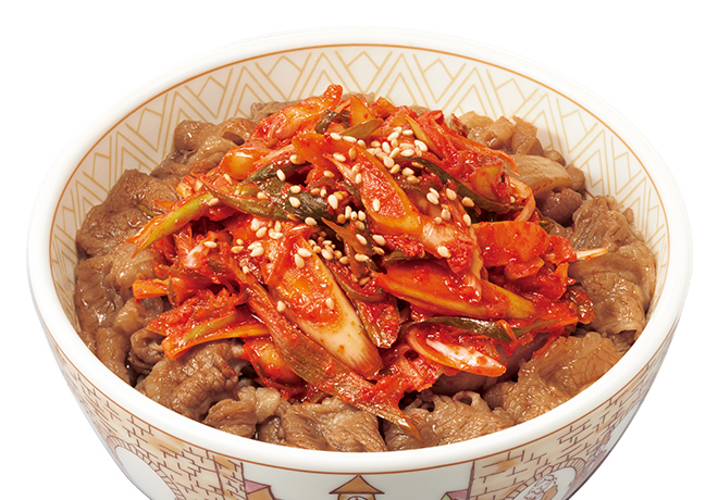 image of Gyudon w/ Leek Kimchi（Korean Chili Pickle）