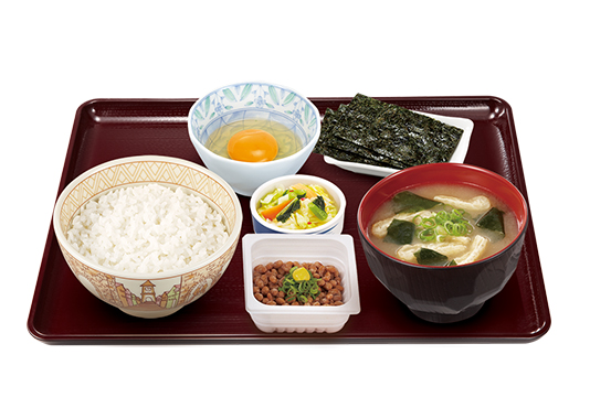 Natto Teishoku with Pork Miso Soup