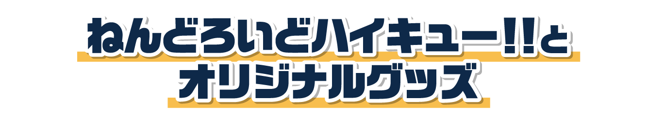 ねんどろいどハイキュー！！　とオリジナルグッズ