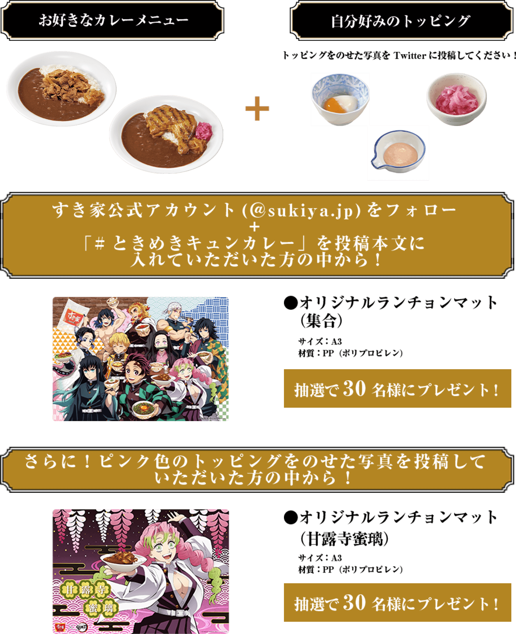 オリジナルグッズプレゼント詳細