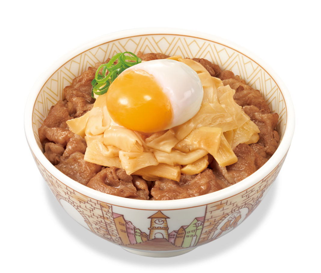 おんたま旨だしたけのこ牛丼