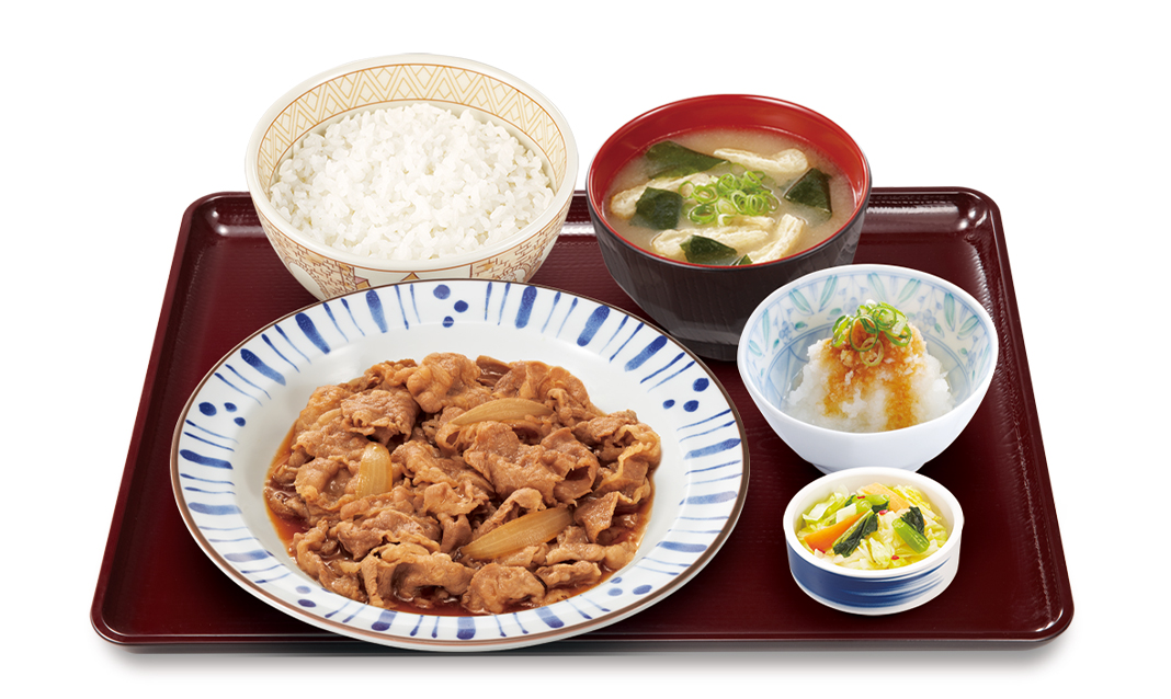 おろしポン酢牛皿定食