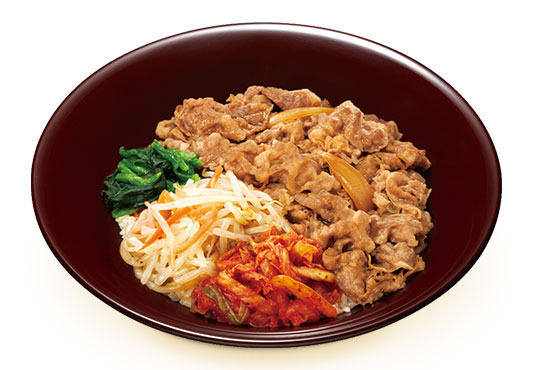 ビビンバ牛丼 店内 すき家