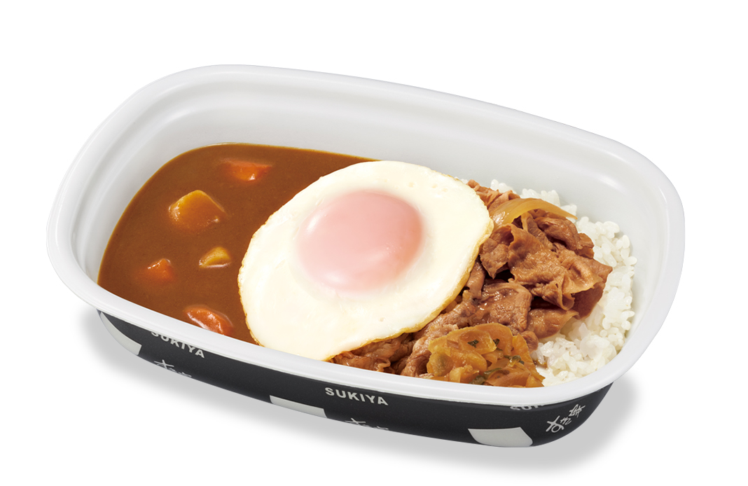 目玉焼き牛カレー