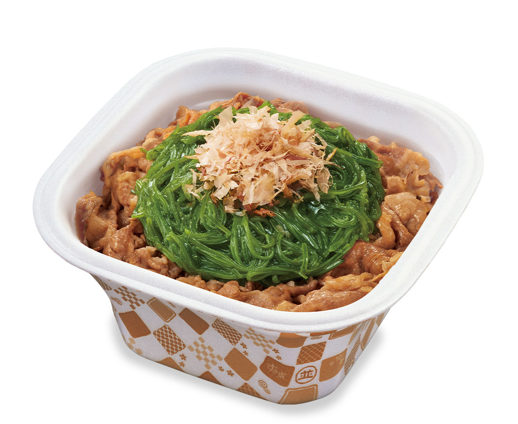 たっぷりめかぶ牛丼