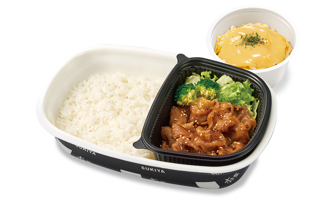 チーズ牛カルビ焼肉皿弁当