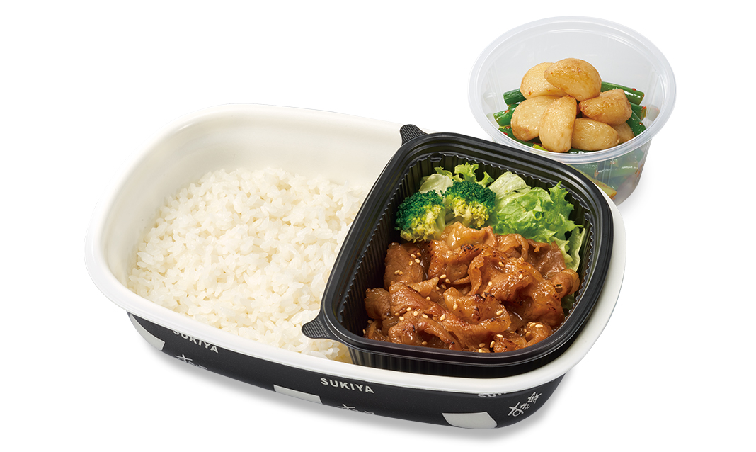 ダブルニンニク牛カルビ焼肉皿弁当